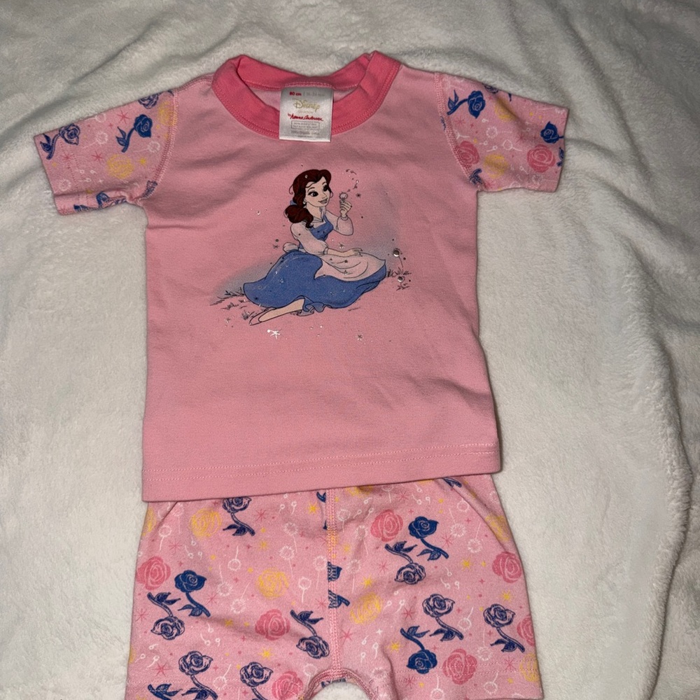 Hanna Andersson Pink and Blue Kids Pajama Set